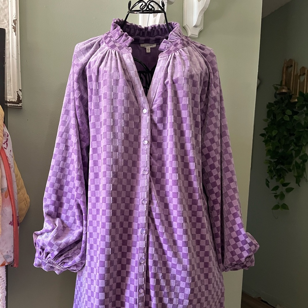 Cooler weather Spring Days? JODIFL Lavender Dress